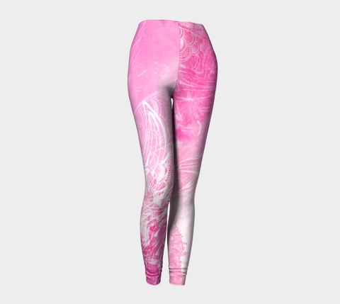 Wings Like Eagles Pink - Leggings