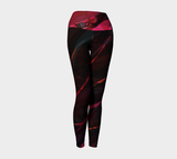 Mosaic of Me, Red Dark - Yoga Leggings