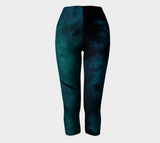 Earthtones Turquoise Blue - Capris