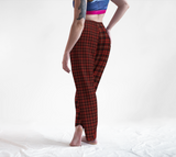 Tartan with a Twist, Red - Unisex Lounge Pants
