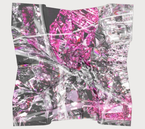 Shine Fuschia - 36" Square Scarf