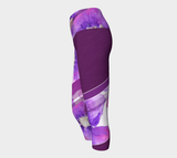 Clematis Painting - Yoga Capris