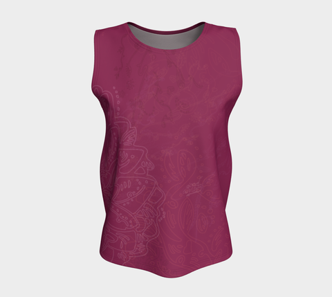 Good Vibes Magenta - Loose Tank Top