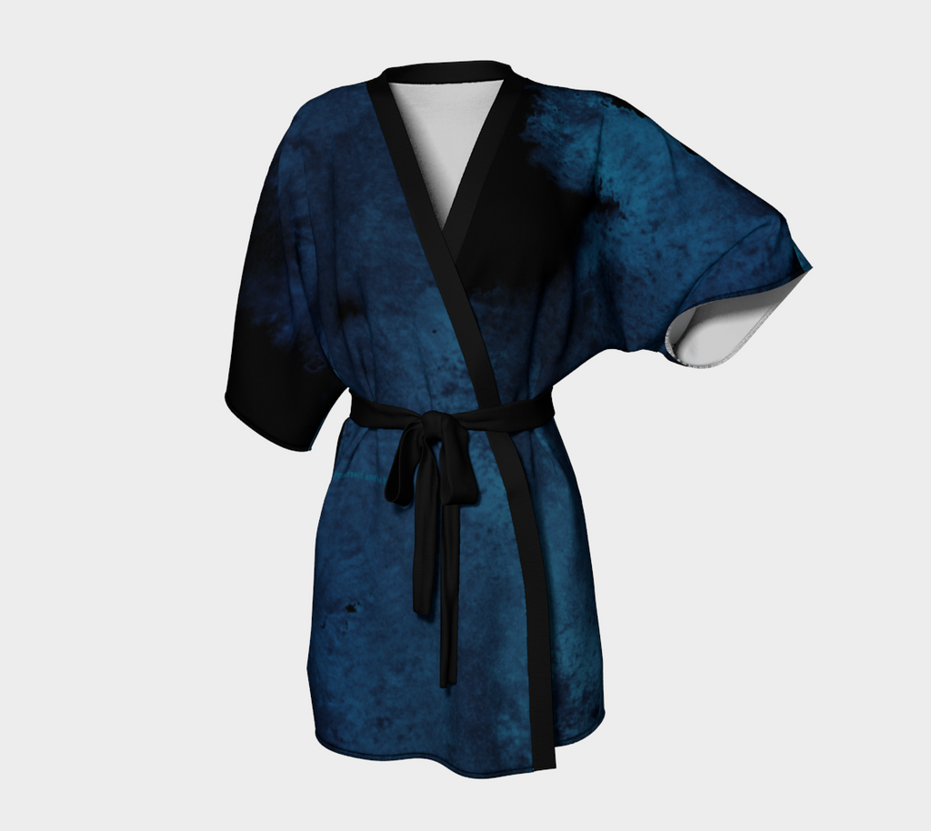 Earthtones Abyss Blue - Kimono Robe