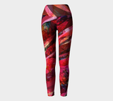 Mosaic of Me, Red Light - Yoga Leggings