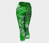 Canada Marble - Green - Yoga Capris