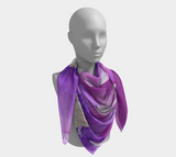 Clematis Painting - Square Scarf