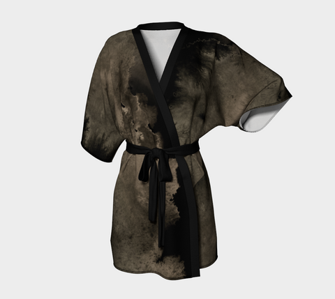 Earthtones Ash Gold - Kimono Robe