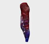 Canada Marble - Multi Red Purple - Leggings
