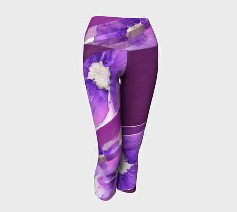 Clematis Painting - Yoga Capris