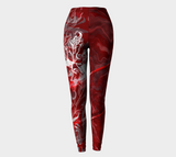 Canada Marble - Red - Leggings