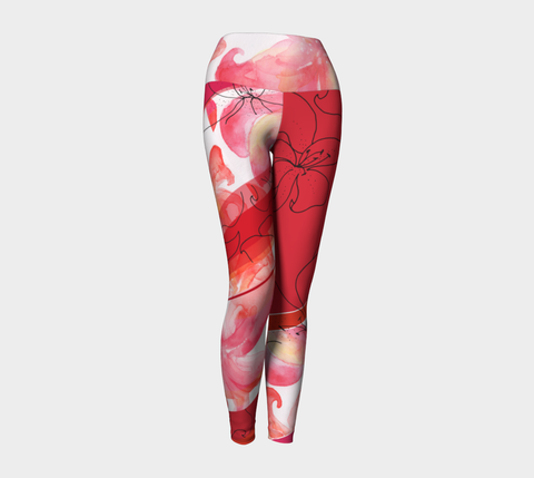 Lily Painting - Yoga Leggings
