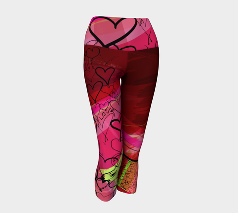 Love Hearts - Yoga Capris