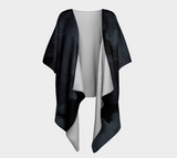 Earthtones Carbonite Grey - Draped Kimono