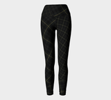 Tartan with a Twist, Spartan Tartan - Yoga Leggings