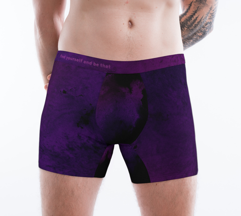Earthtones Amethyst Purple - Mens Boxer Briefs