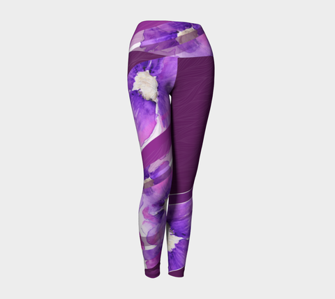 Clematis Painting - Yoga Leggings