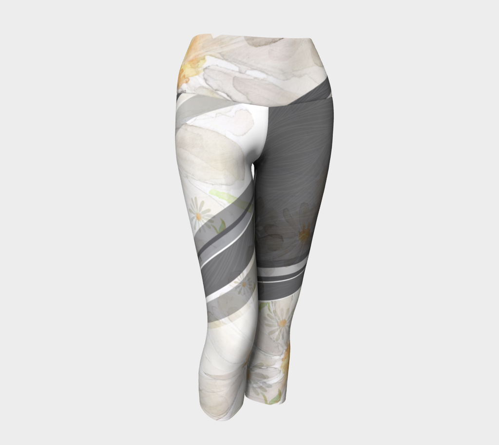 Daisy Painting - Yoga Capris