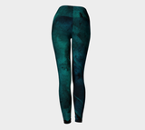 Earthtones Turquoise Blue - Yoga Leggings
