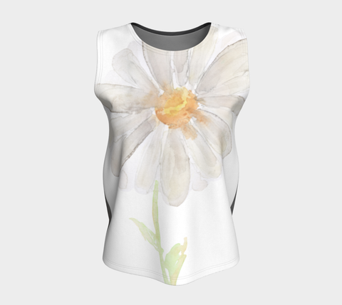 Daisy Painting - Loose Tank Top