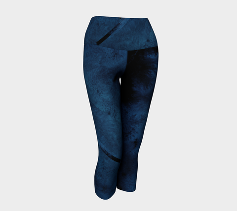 Earthtones Abyss Blue - Yoga Capris