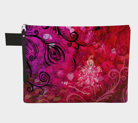 I Rise Red - Zipper Carry-All
