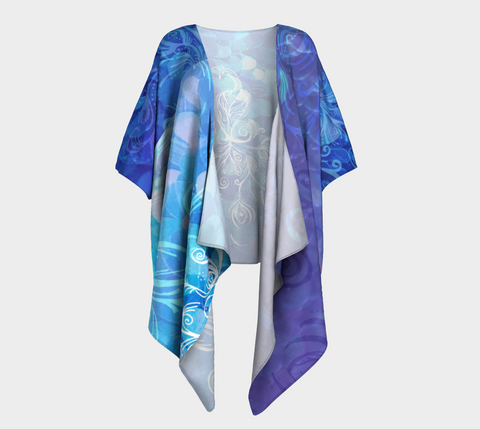 I Rise Purple - Draped Kimono