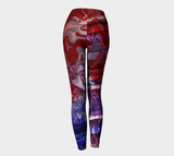 Canada Marble - Multi Red Purple - Leggings
