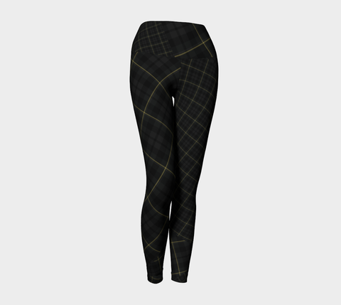 Tartan with a Twist, Spartan Tartan - Yoga Leggings