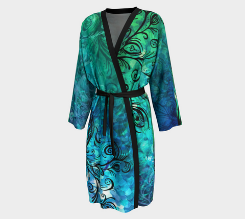 I Rise Blue - Peignoir