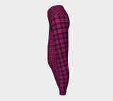 Tartan with a Twist, Pink - Yoga Leggings