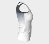 Canada Marble, Blue Green - Fitted Tank Top