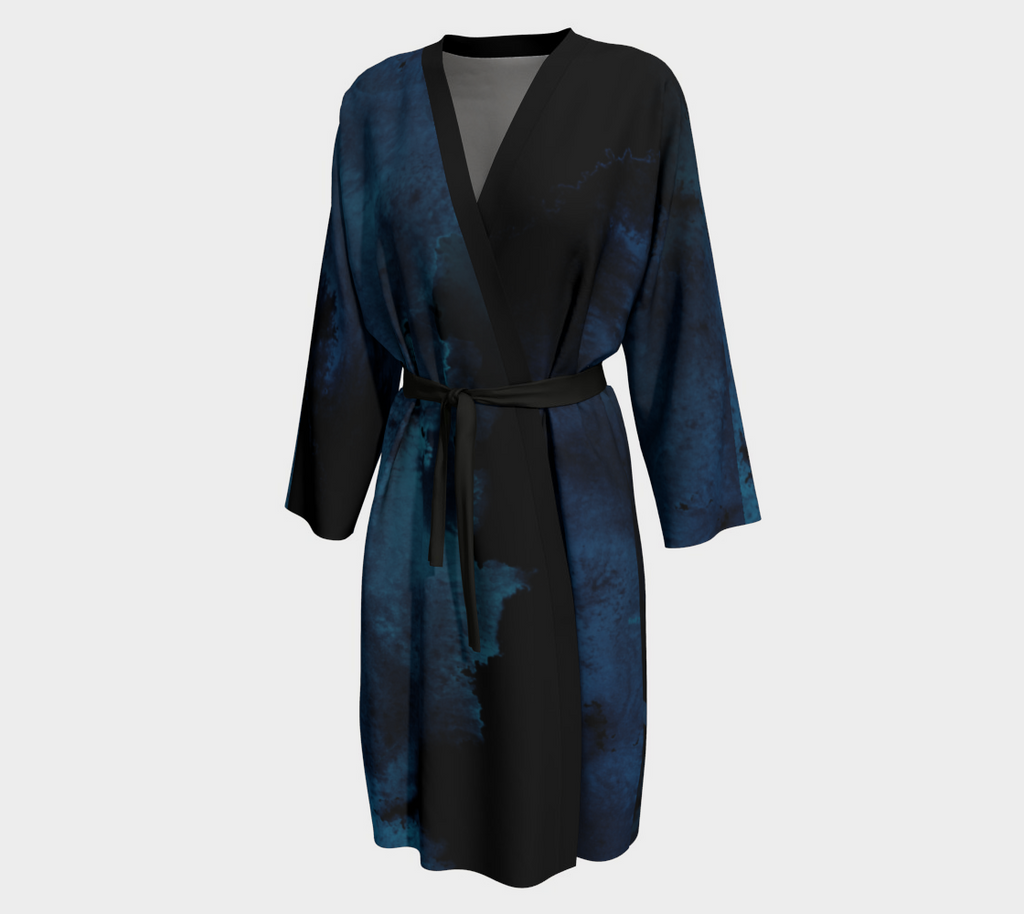 Earthtones Abyss Blue - Peignoir