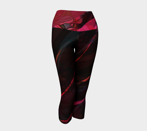 Mosaic of Me, Red Dark - Yoga Capris