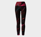 Mosaic of Me, Red Dark - Yoga Leggings