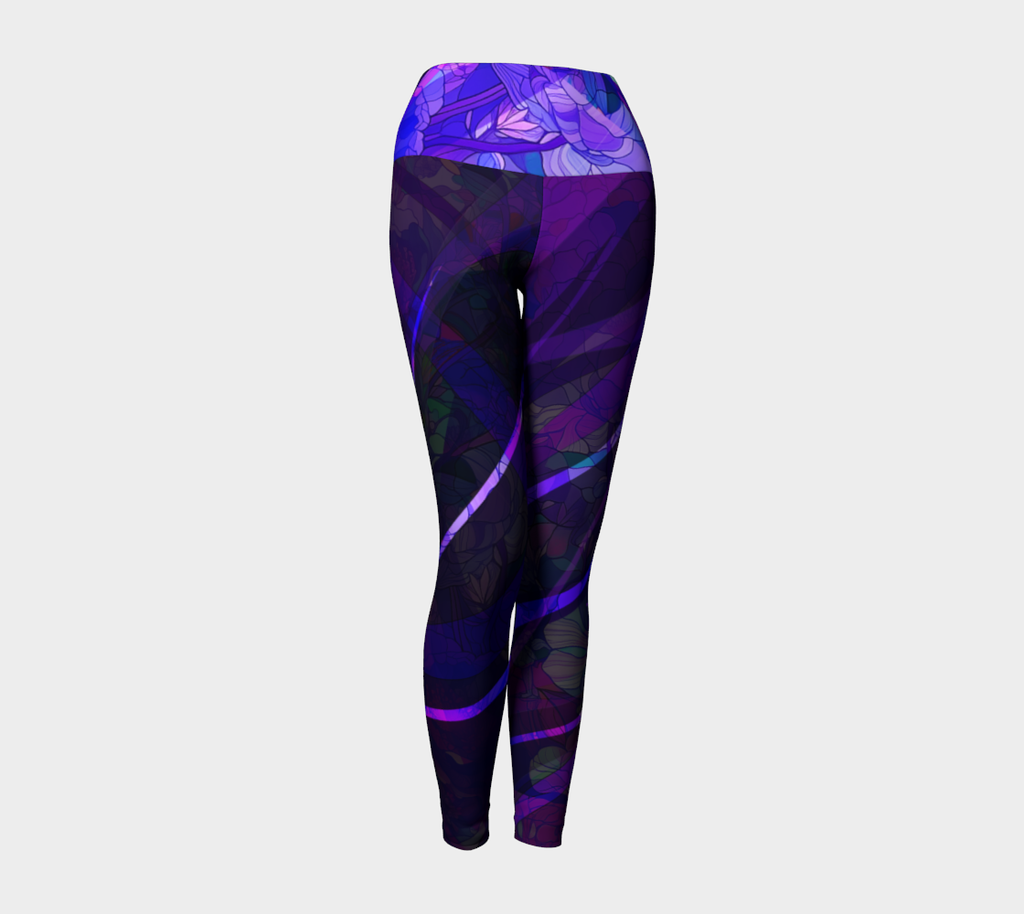 Mosaic of Me, Purple Dark - Yoga Leggings