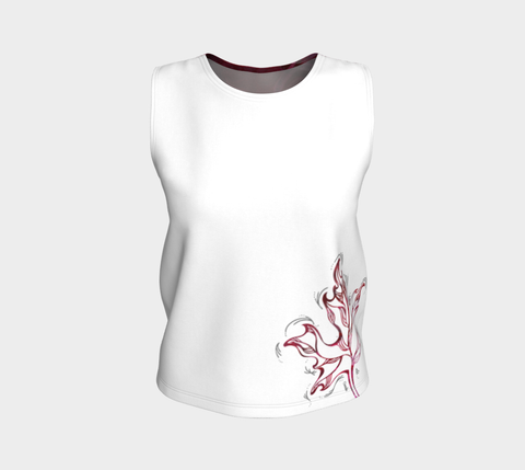Canada Marble, Pink Red - Loose Tank Top
