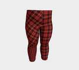 Tartan with a Twist, Red - Baby Leggings