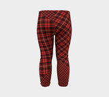 Tartan with a Twist, Red - Baby Leggings