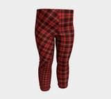 Tartan with a Twist, Red - Baby Leggings