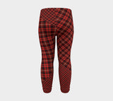 Tartan with a Twist, Red - Baby Leggings