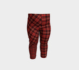 Tartan with a Twist, Red - Baby Leggings